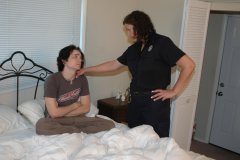 Drug Pusher Punished by Miss Chris